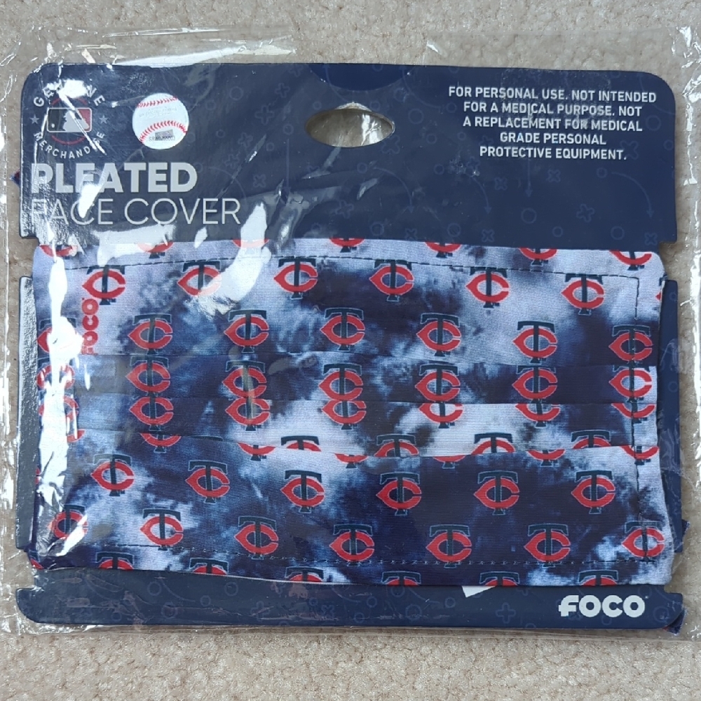 3 For $30. Minnesota Twins Blue and Red Face Mask